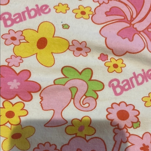 Barbie Kids Floral Halter Top - Pink and White - Picture 2 of 6
